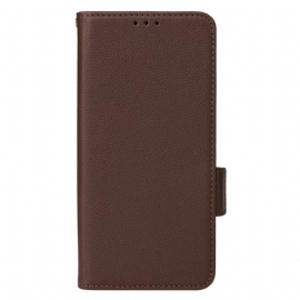 Kožený Kryt Poco C75 Textura Liči S Popruhem