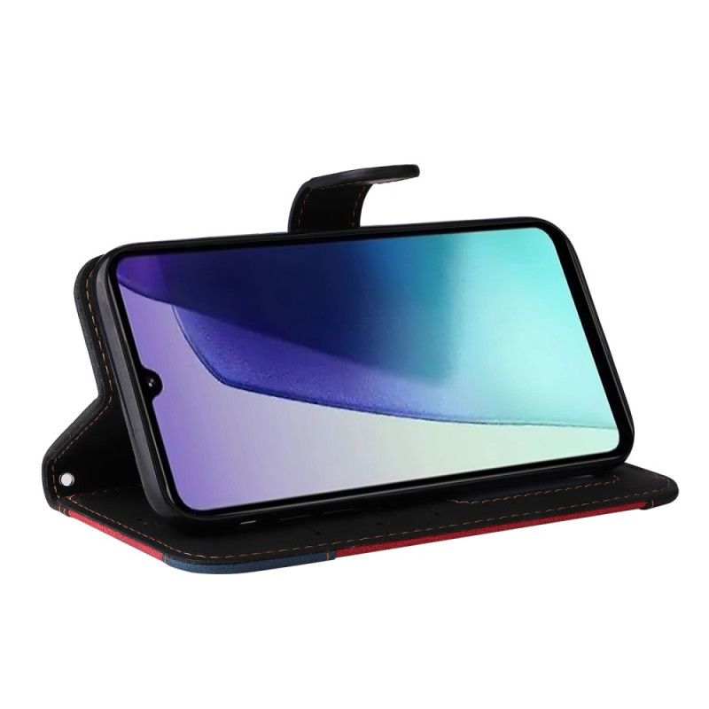 Kožený Kryt Poco C75 Trikolóra