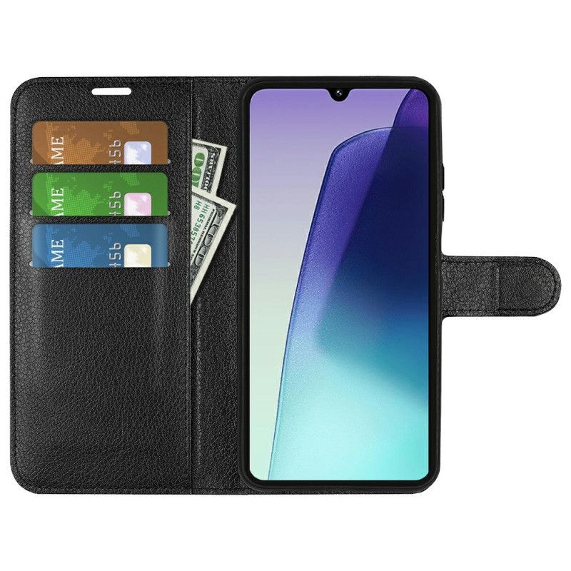 Kožený Kryt Poco C75 Umělá Kůže Liči