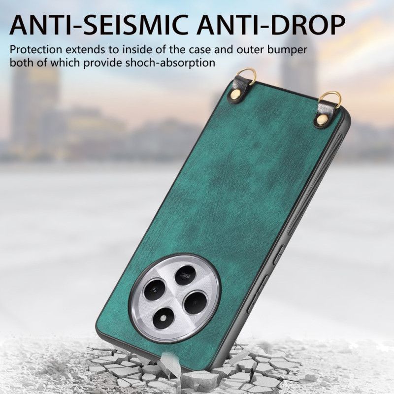 Kryt Na Poco C75 Retro Kožený Efekt