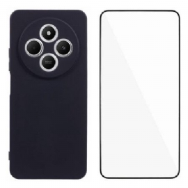 Kryt Na Poco C75 Silikon S Ochrannou Fólií Z Tvrzeného Skla