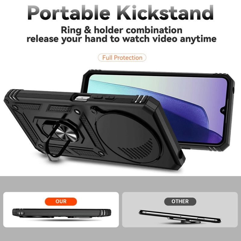 Kryt Poco C75 Držák Na Prsteny A Kryt Fotoaparátu S Květinami A Kamínky Kadem