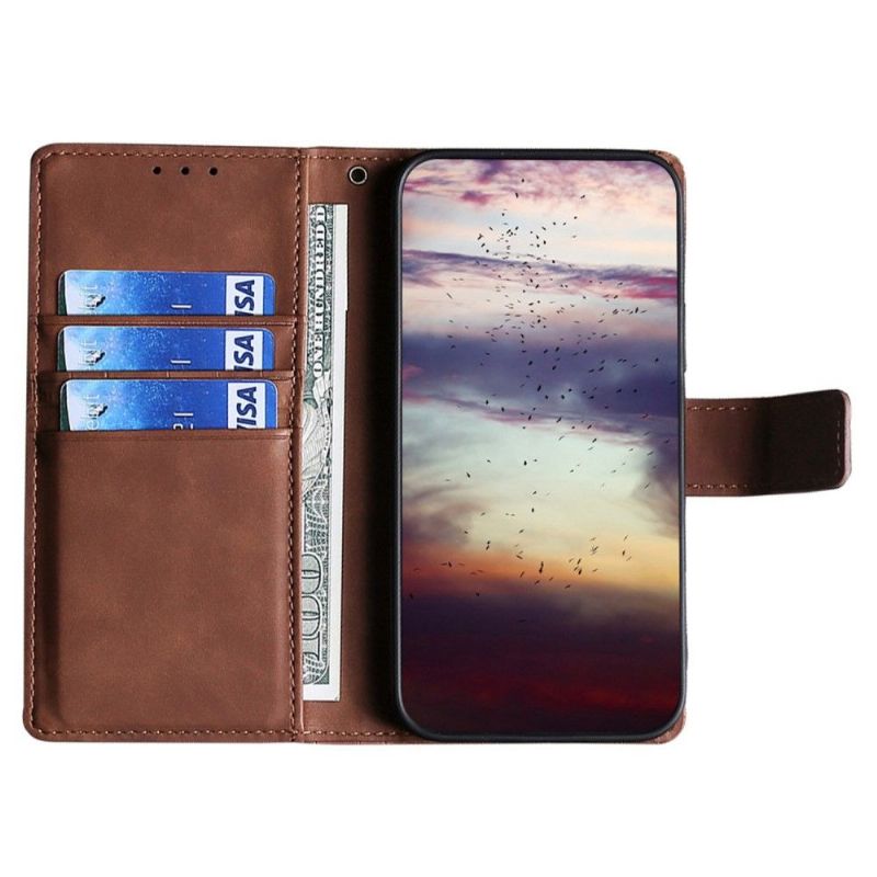 Flipové Pouzdro Na Samsung Galaxy A13 4G Ana Faux Leather Croco Skin Effect