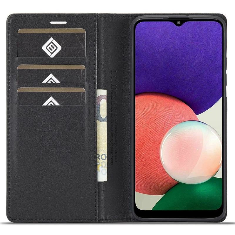 Flipové Pouzdro Na Samsung Galaxy A13 4G Efekt Kůže Z Uhlíkových Vláken