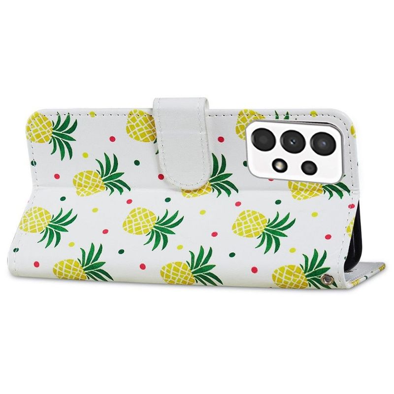 Kožené Pouzdro Na Samsung Galaxy A13 4G Ananas