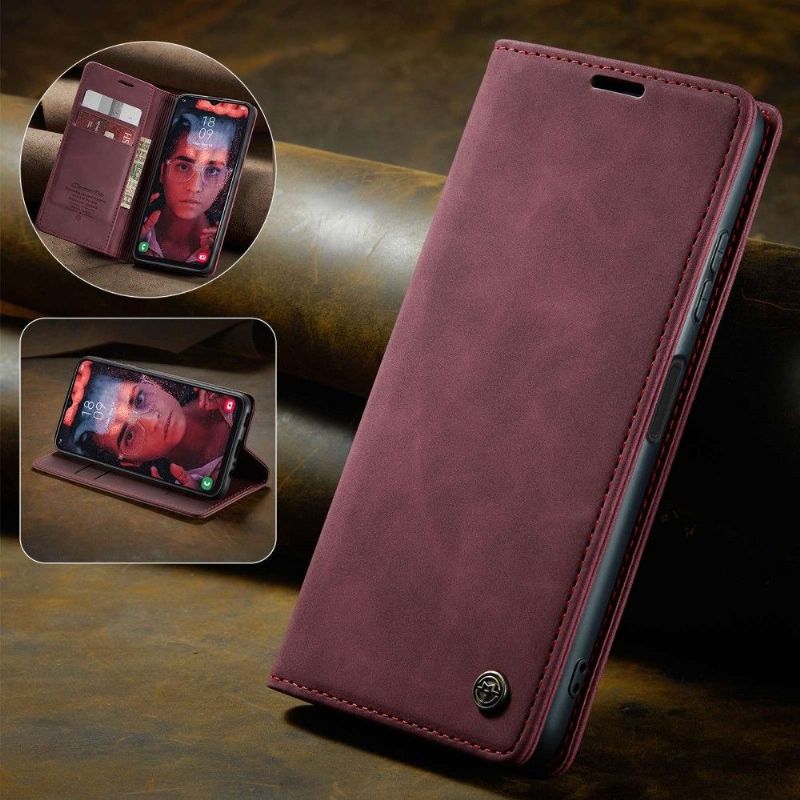 Kožené Pouzdro Na Samsung Galaxy A13 4G Caseme 013 Series Imitace Kůže