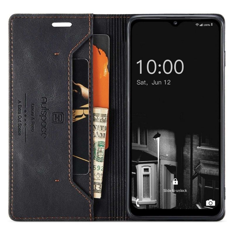 Kožené Pouzdro Na Samsung Galaxy A13 4G Umělá Kůže Autspace