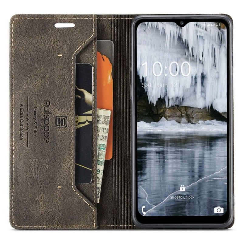 Kožené Pouzdro Na Samsung Galaxy A13 4G Umělá Kůže Autspace
