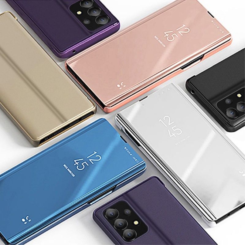 Kryty Na Mobil Na Samsung Galaxy A13 4G Flipové Pouzdro Zrcadlový Efekt