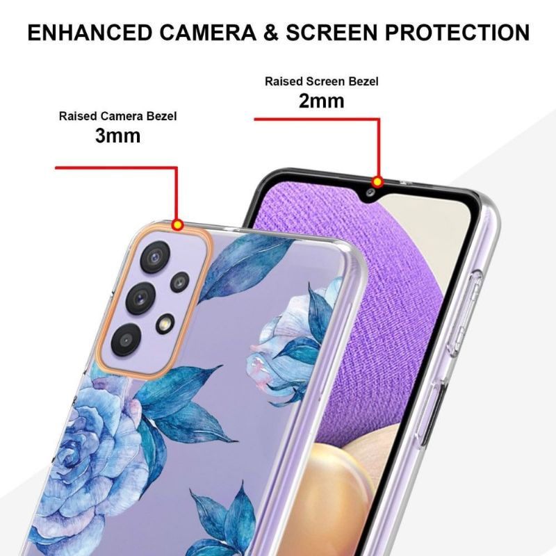 Kryty Na Mobil Na Samsung Galaxy A13 4G Pivoňka Modrá