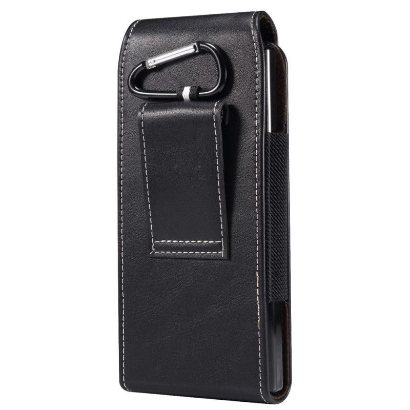 Flipové Pouzdro Na Samsung Galaxy Z Fold 4 Kožené Pouzdro Na Opasek Z Mikrovlákna