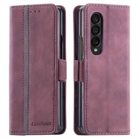 Kožené Pouzdro Na Samsung Galaxy Z Fold 4 Casedance Serie Waltz 001