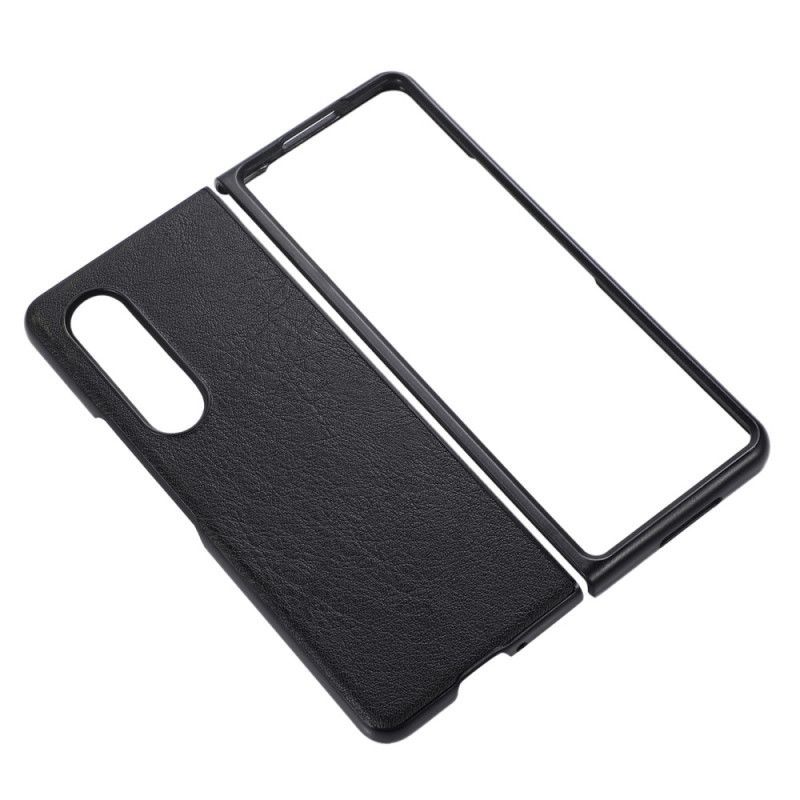Kryt Na Samsung Galaxy Z Fold 4 Dvoubarevná Umělá Kůže S Texturou
