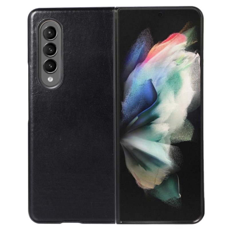 Kryt Na Samsung Galaxy Z Fold 4 Klasická Pravá Hovězí Kůže