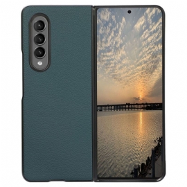Kryt Na Samsung Galaxy Z Fold 4 Retro Efekt Litchi Z Umělé Kůže