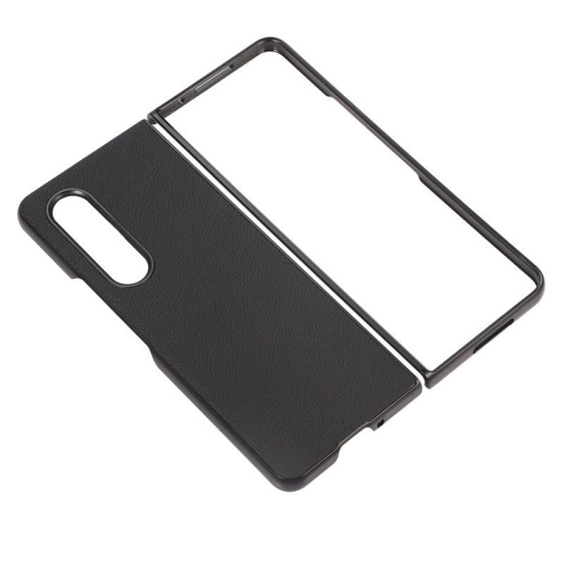 Kryt Na Samsung Galaxy Z Fold 4 Retro Efekt Litchi Z Umělé Kůže