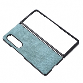 Kryt Na Samsung Galaxy Z Fold 4 Tkaná Umělá Kůže