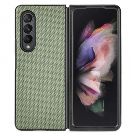 Kryt Na Samsung Galaxy Z Fold 4 Tkané Uhlíkové Vlákno S Efektem
