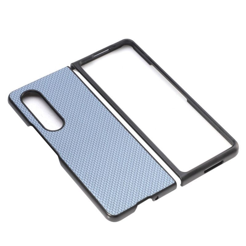 Kryt Na Samsung Galaxy Z Fold 4 Tkané Uhlíkové Vlákno S Efektem