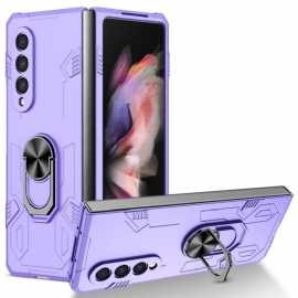 Kryty Na Mobil Na Samsung Galaxy Z Fold 4 Dvoumateriálový A Rotační Kroužek