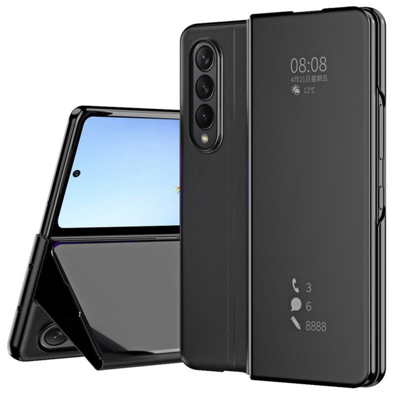 Kryty Na Mobil Na Samsung Galaxy Z Fold 4 Flipové Pouzdro Zrcadlo A Průhlednost