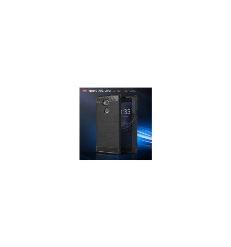 Kryt Na Sony Xperia XA2 Ultra Kartáčovaný Uhlík
