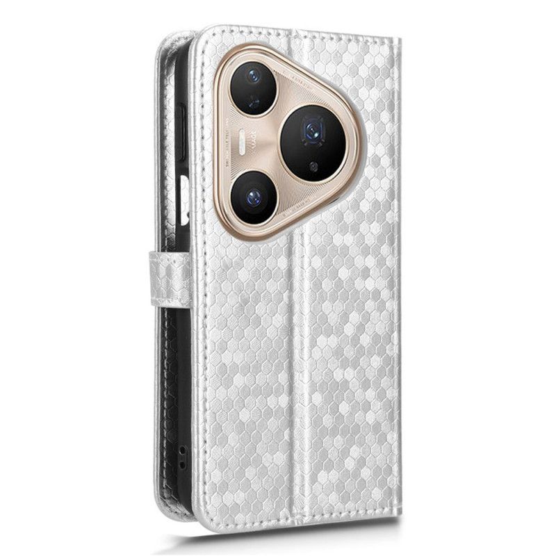 Kožený Kryt Huawei Pura 80 Pro Třpytivé Tečky