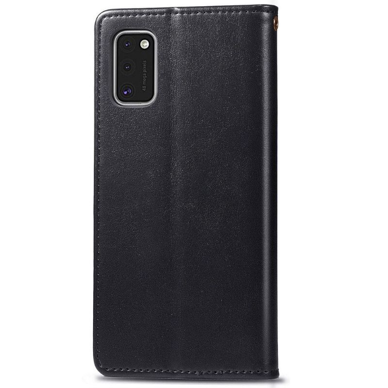 Flipové Pouzdro Na Samsung Galaxy A41 Držák Karet Z Umělé Kůže Indila