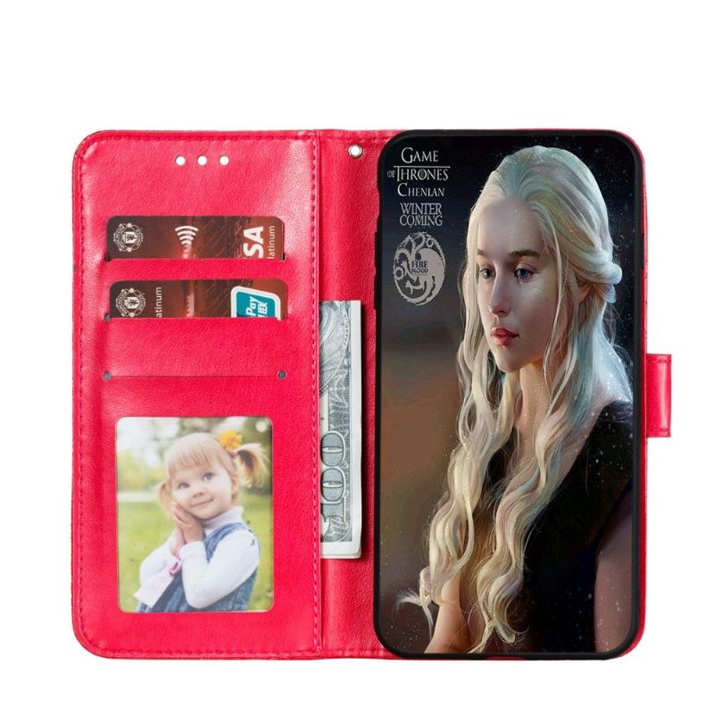 Flipové Pouzdro Na Samsung Galaxy A41 Elegantní Krajkový Květ