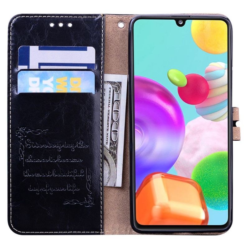 Flipové Pouzdro Na Samsung Galaxy A41 Luxusní Ročník