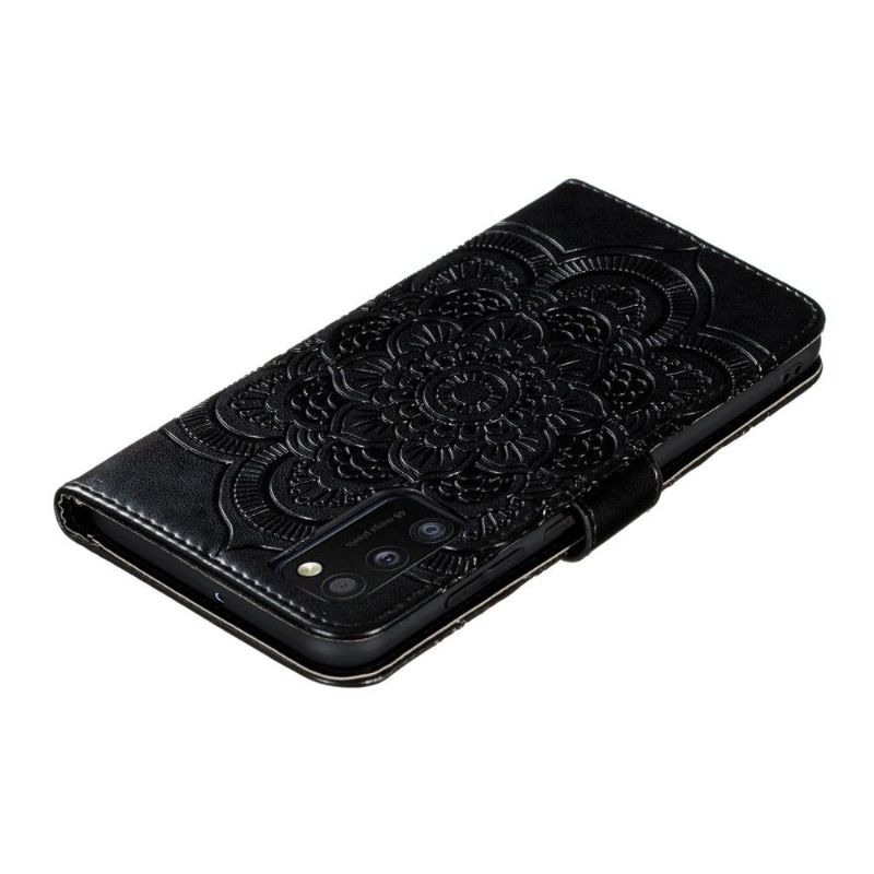 Flipové Pouzdro Na Samsung Galaxy A41 Mandala S Koženým Efektem