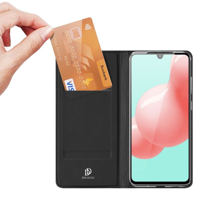 Flipové Pouzdro Na Samsung Galaxy A41 Saténový Povlak