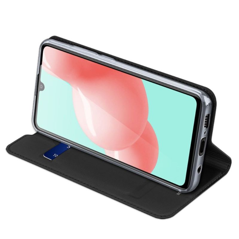 Flipové Pouzdro Na Samsung Galaxy A41 Saténový Povlak