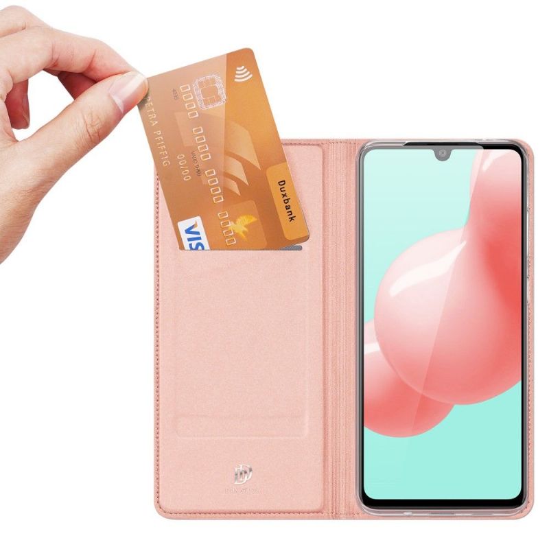 Flipové Pouzdro Na Samsung Galaxy A41 Saténový Povlak