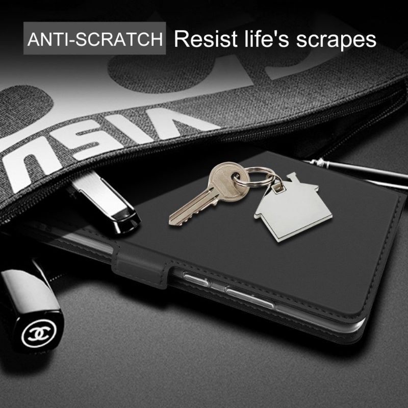 Kožené Pouzdro Na Samsung Galaxy A41 Flipové Pouzdro Stand Case