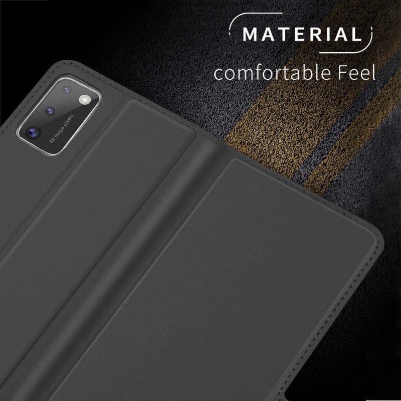 Kožené Pouzdro Na Samsung Galaxy A41 Flipové Pouzdro Stand Case