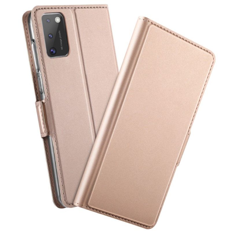 Kožené Pouzdro Na Samsung Galaxy A41 Flipové Pouzdro Stand Case