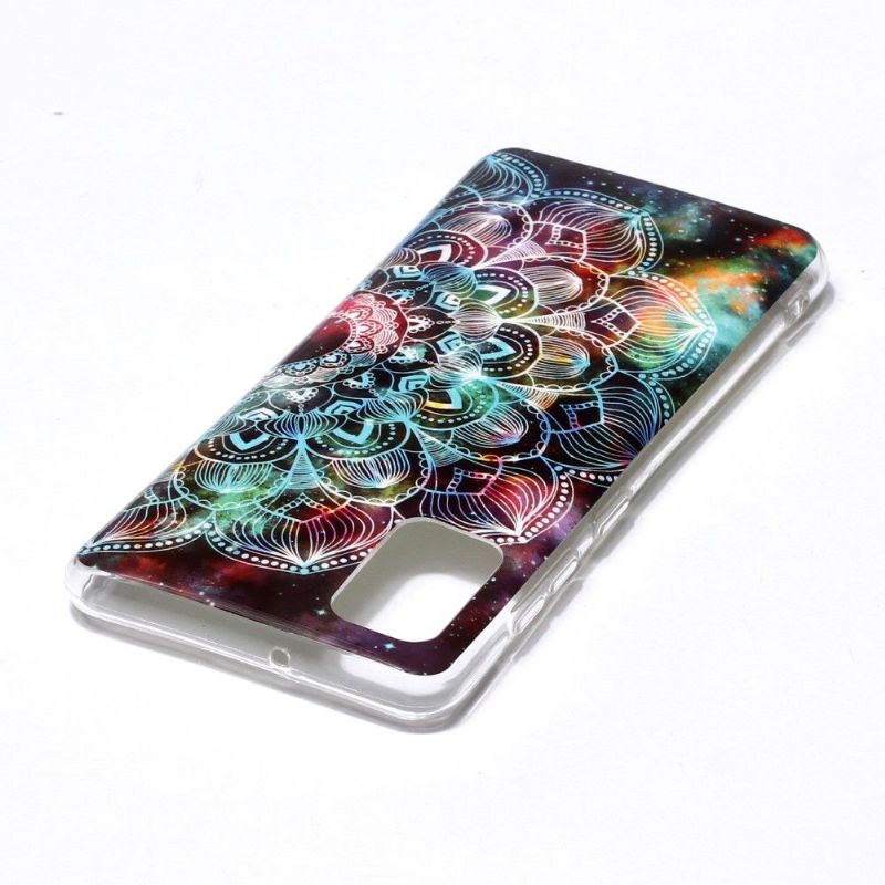 Kryt Na Samsung Galaxy A41 Svítící Barevná Mandala