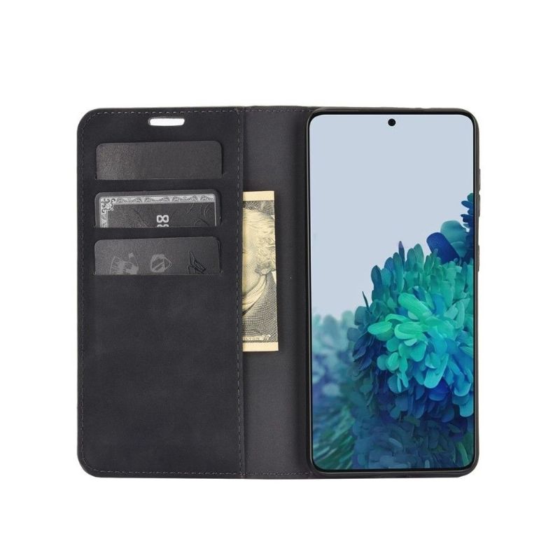 Flipové Pouzdro Na Samsung Galaxy S21 5G Držitel Firemní Retro Karty