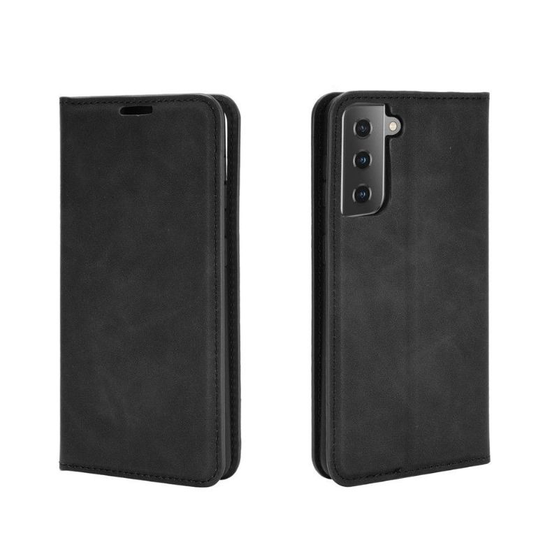 Flipové Pouzdro Na Samsung Galaxy S21 5G Držitel Firemní Retro Karty
