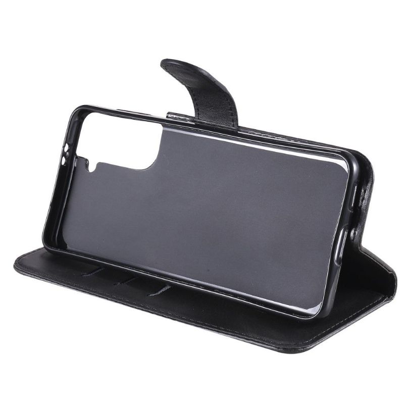 Flipové Pouzdro Na Samsung Galaxy S21 5G Funkce Podpory Kapsy Na Zip