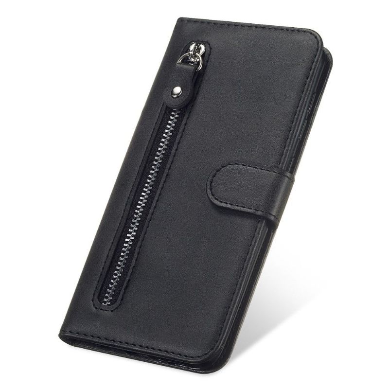 Flipové Pouzdro Na Samsung Galaxy S21 5G Funkce Podpory Kapsy Na Zip