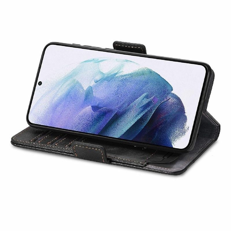 Flipové Pouzdro Na Samsung Galaxy S21 5G Kožené Pouzdro Flip Business