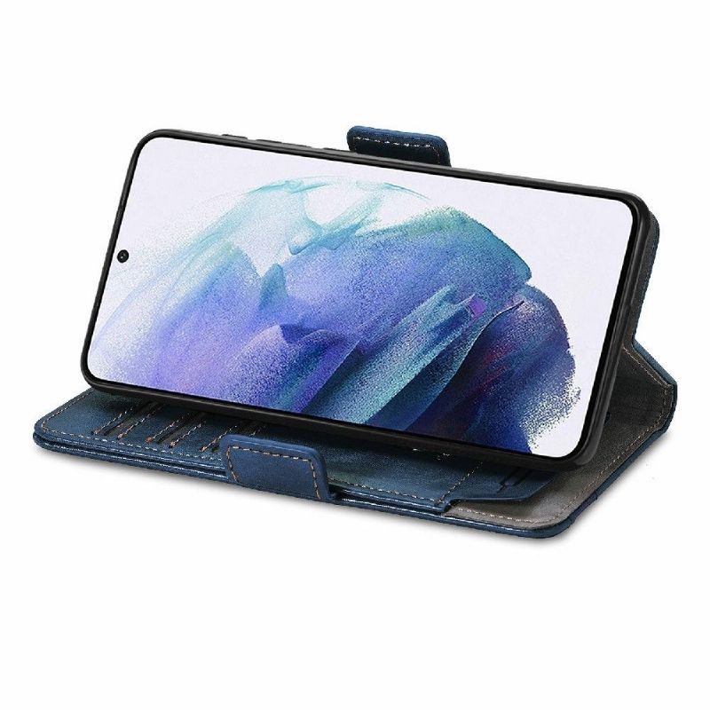 Flipové Pouzdro Na Samsung Galaxy S21 5G Kožené Pouzdro Flip Business