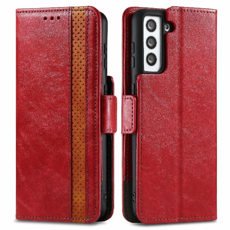 Flipové Pouzdro Na Samsung Galaxy S21 5G Kožené Pouzdro Flip Business