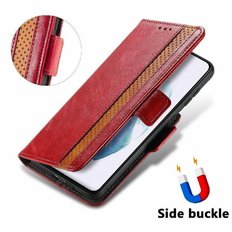 Flipové Pouzdro Na Samsung Galaxy S21 5G Kožené Pouzdro Flip Business