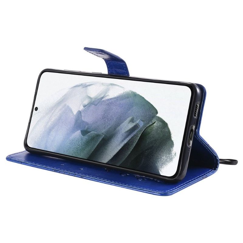 Flipové Pouzdro Na Samsung Galaxy S21 5G Motýli Podpůrných Funkcí