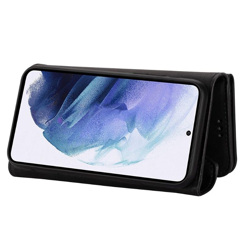 Flipové Pouzdro Na Samsung Galaxy S21 5G Peněženkové Pouzdro Kožený Efekt N.bekus