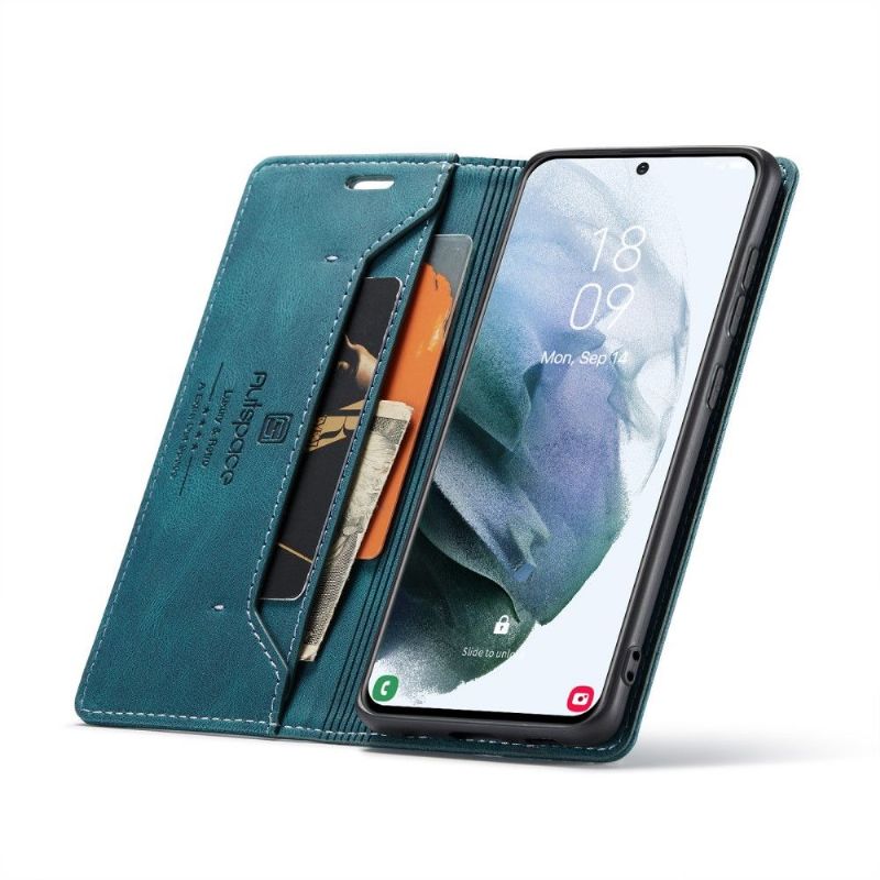 Flipové Pouzdro Na Samsung Galaxy S21 5G Umělá Kůže Autspace