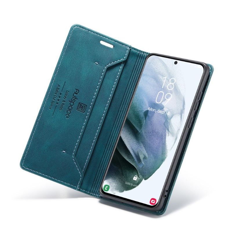 Flipové Pouzdro Na Samsung Galaxy S21 5G Umělá Kůže Autspace